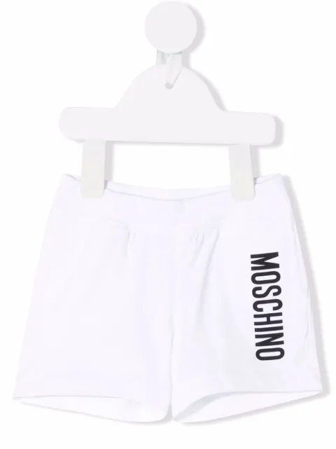 Moschino Kids شورت قطن بطبعة شعار الماركة