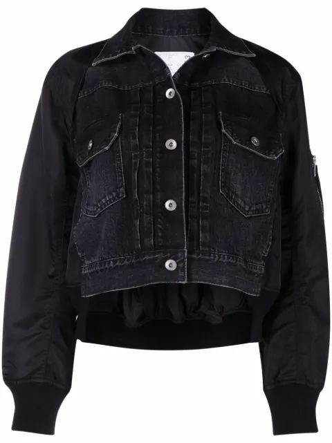Sacai Panelled Denim Jacket - Farfetch