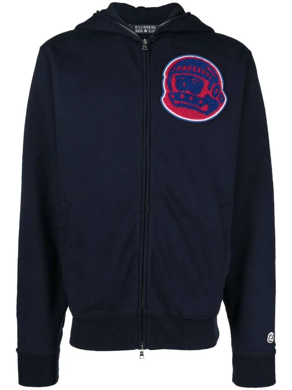 BILLIONAIRE BOYS CLUB APPLIQUÉ ZIP-UP HOODIE