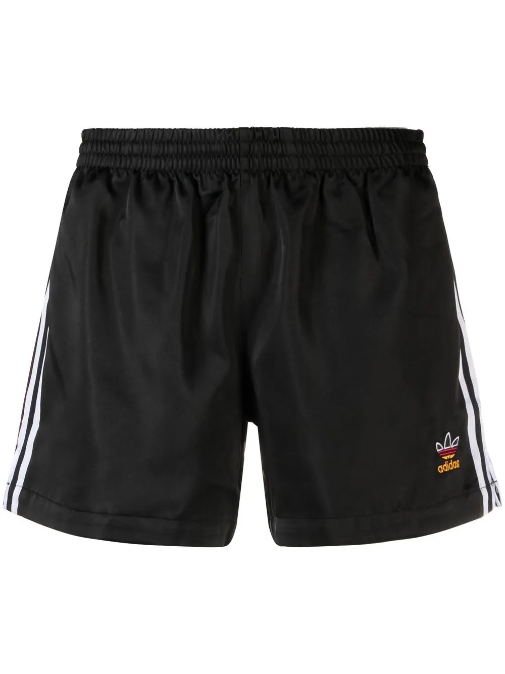 

adidas striped running shorts - Black
