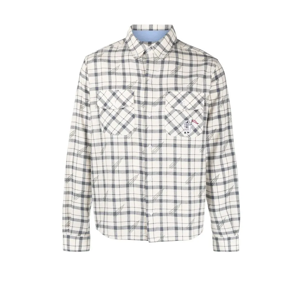 

Billionaire Boys Club camisa con cuadros estampados - Blanco