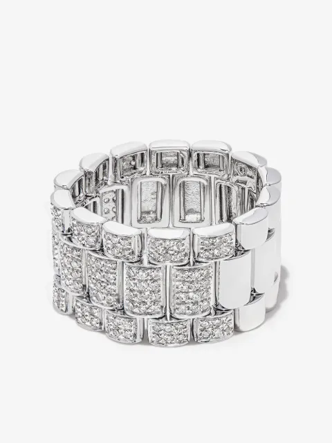 SHAY anillo en oro blanco de 18kt con diamantes