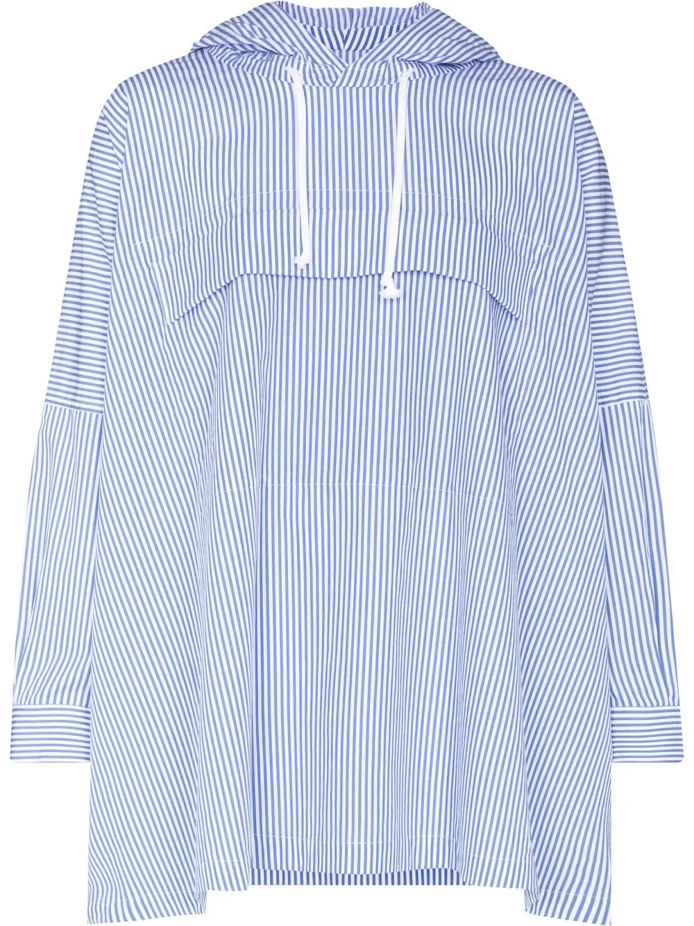 Comme Des Garçons Shirt camisa con capucha - Azul
