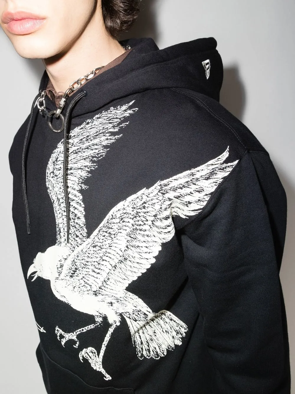 Yohji Yamamoto x New Era eagle-print Hoodie - Farfetch