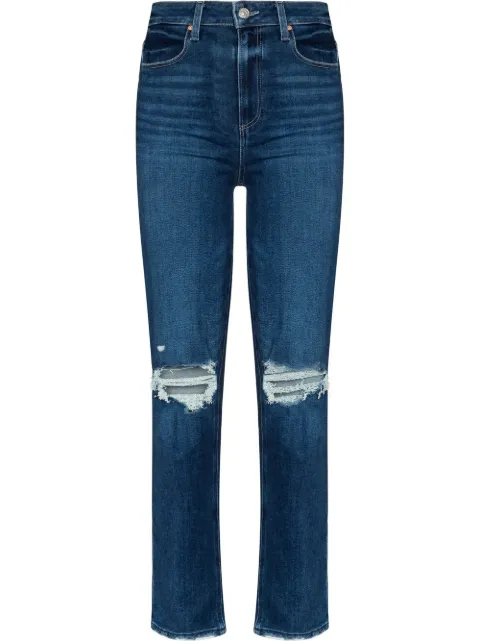 PAIGE Stella mid-rise straight-leg jeans