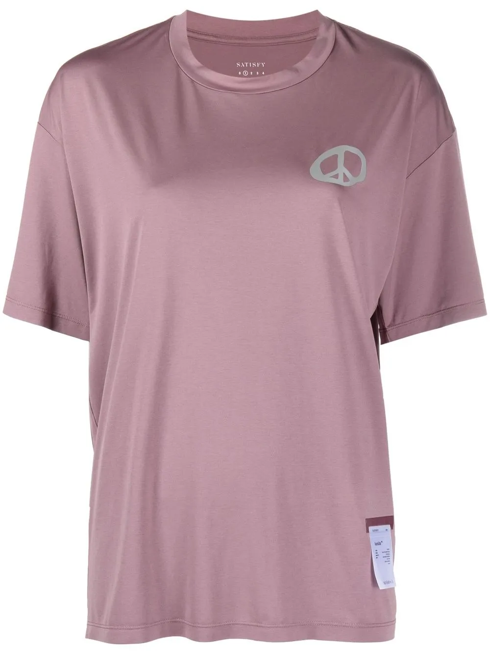 

Satisfy playera Auralite oversize manga corta - Rosado