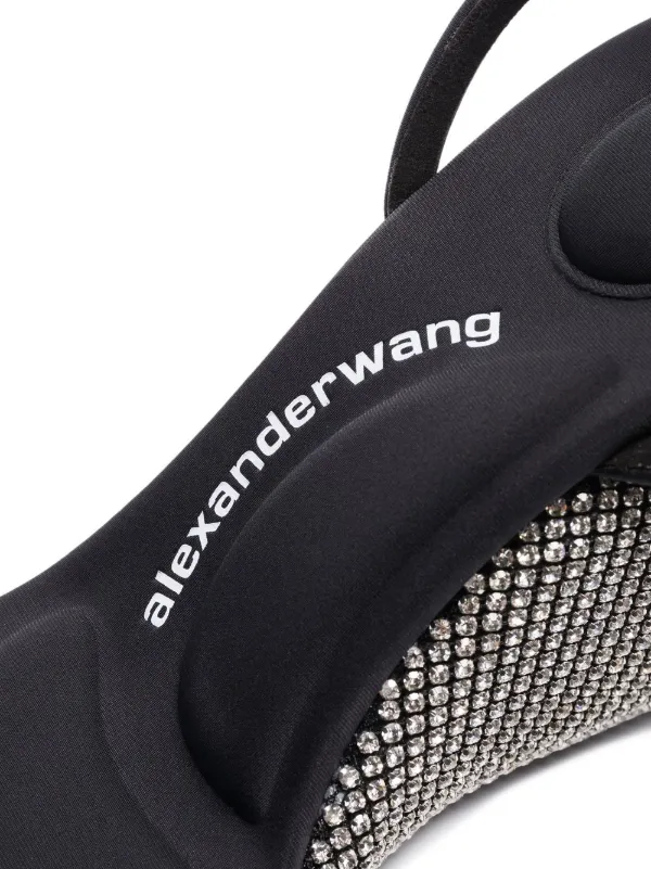 Alexander Wang Dahlia crystal-embellished Wedge 105mm