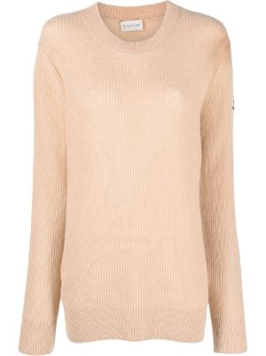 Moncler Checked Wool-blend Sweater Womens Jumpers and knitwear Moncler Jumpers and knitwear 
