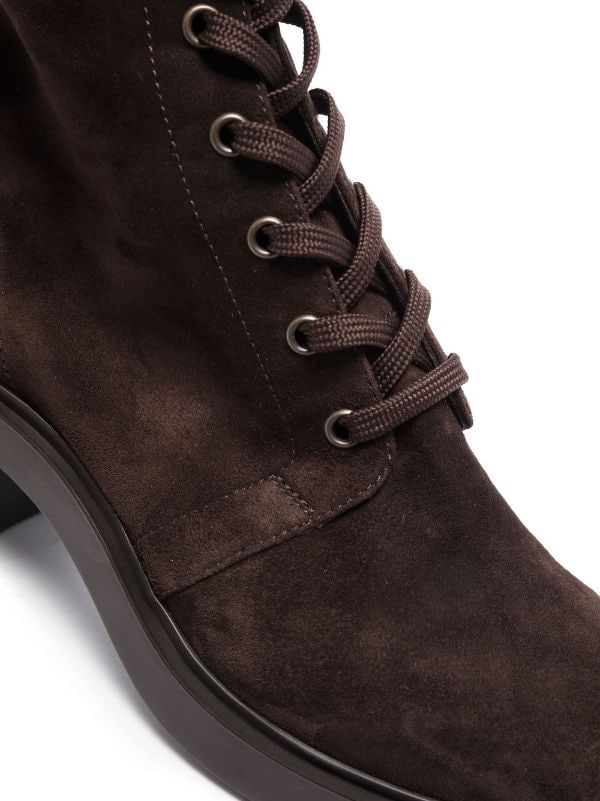 Gianvito Rossi Foster 45mm Suede lace-up Boots - Farfetch