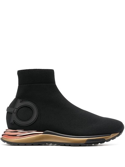 Ferragamo Gardena Gancini high-top sneakers