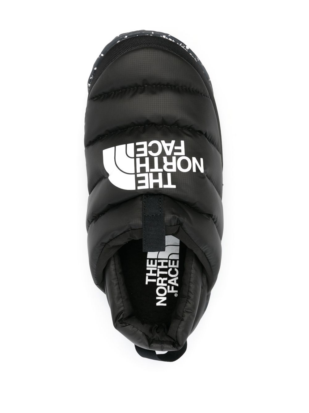 Shop The North Face Nuptse Winter Padded Slippers In Black