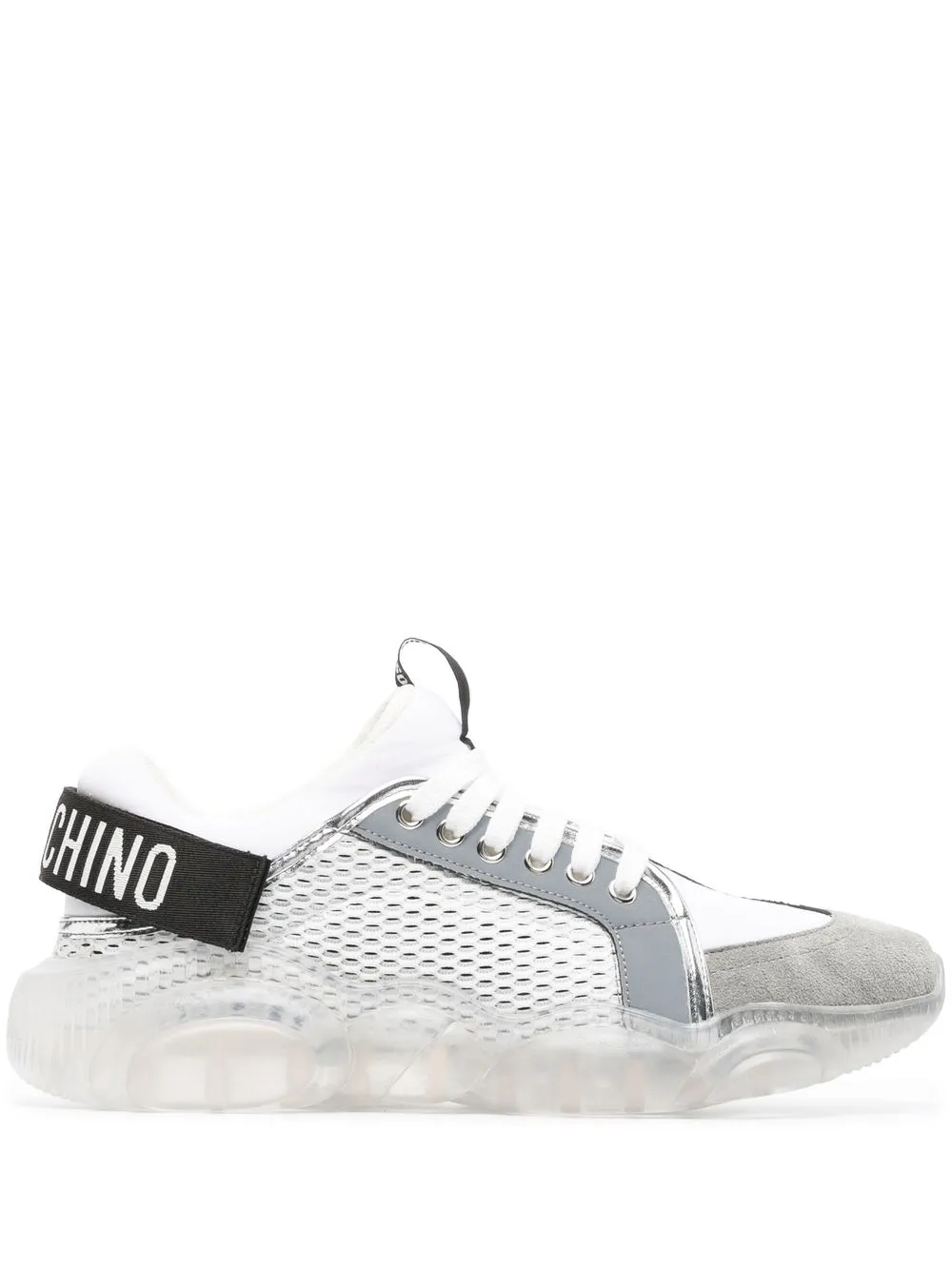 

Moschino panelled chunky sneakers - White