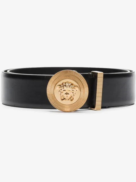 Versace Medusa Biggie leather belt 1.6"