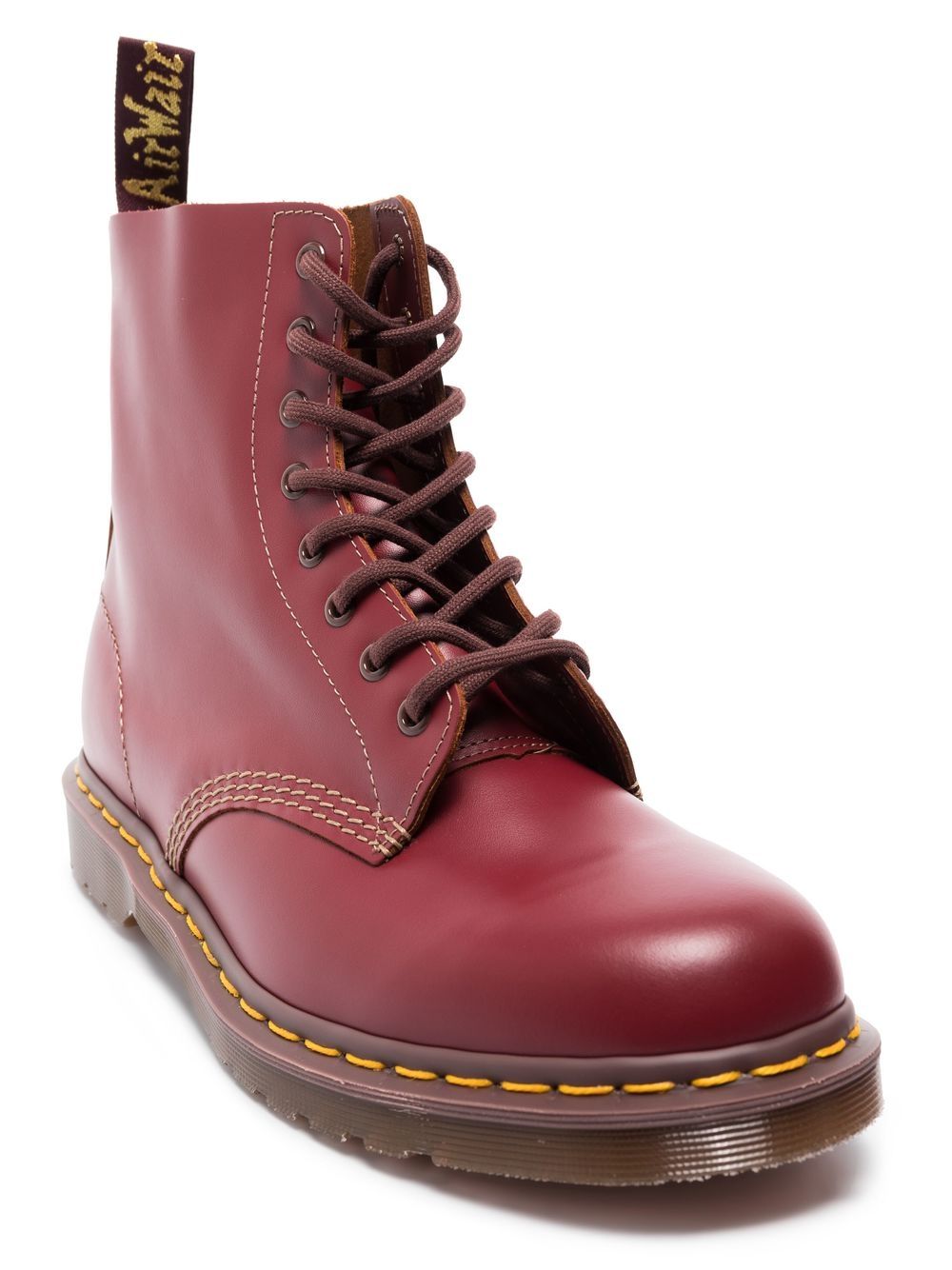 Shop Dr. Martens' Vintage 1460 Leather Ankle Boots In Red