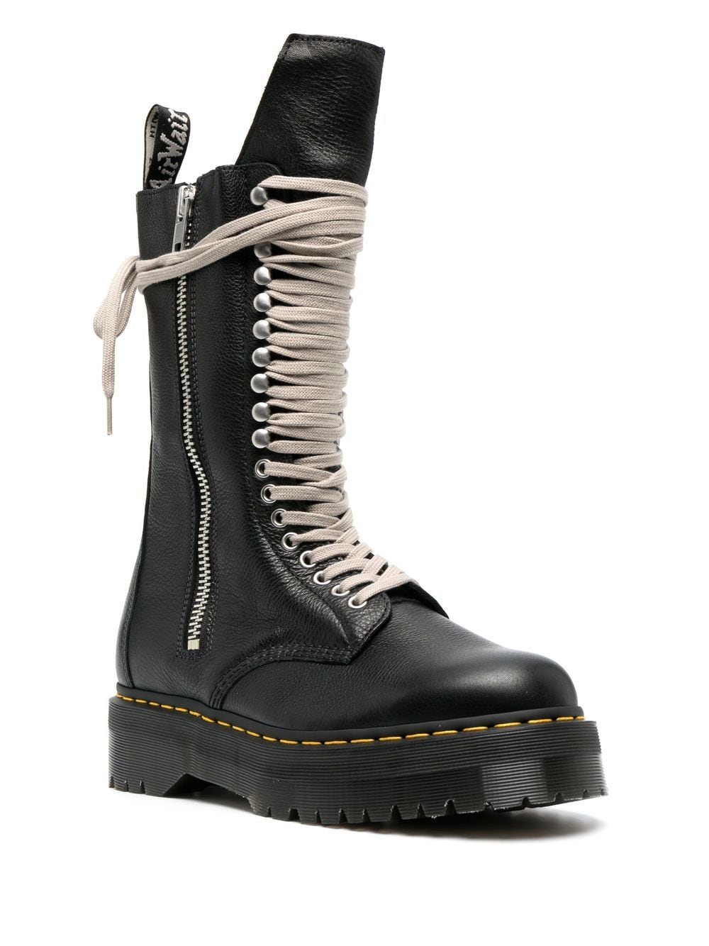 Rick Owens x Dr Martens lace-up Leather Boots - Farfetch