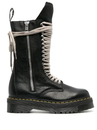 Rick Owens x Dr.Martens したレースアップブーツ - ブーツ