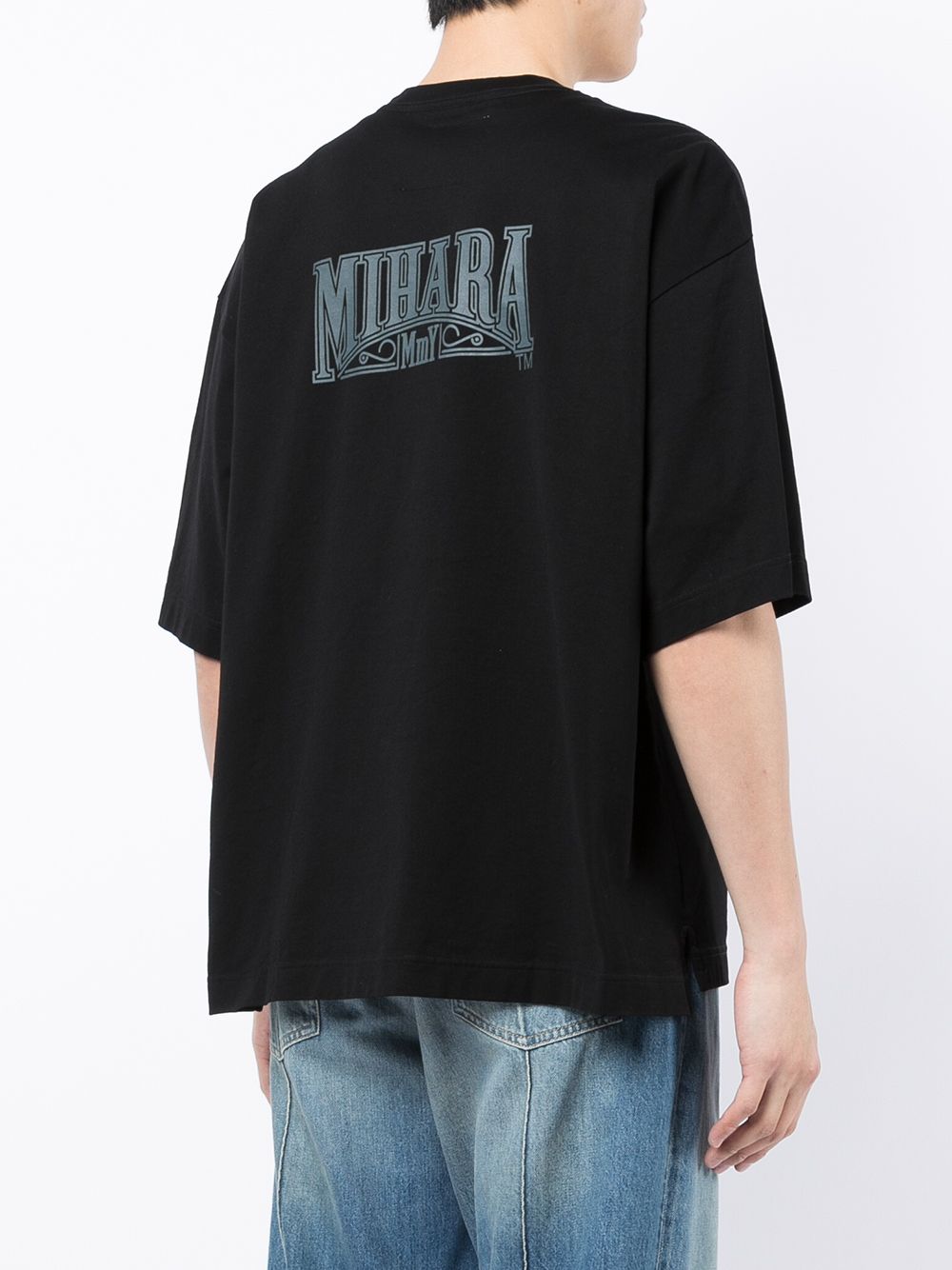 фото Maison mihara yasuhiro logo-print short-sleeved t-shirt