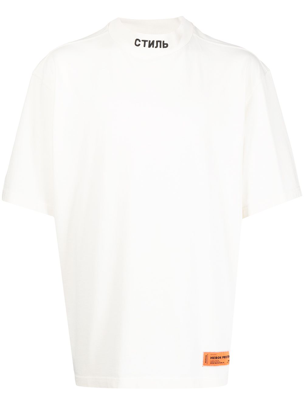 фото Heron preston logo-patch mock-neck t-shirt