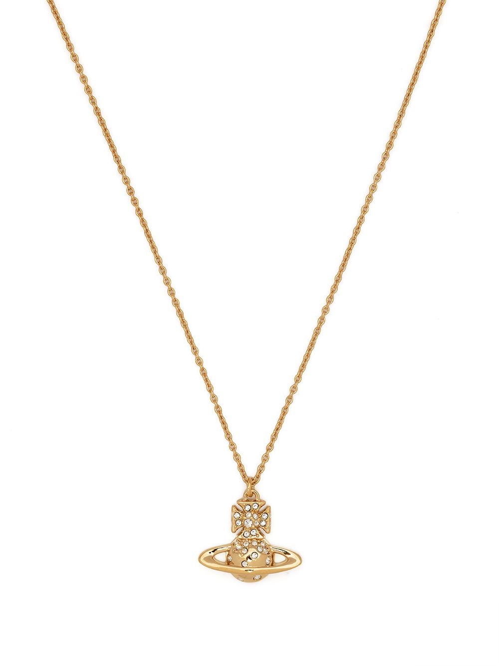 Vivienne Westwood Orb Crystal Embellished Necklace Farfetch
