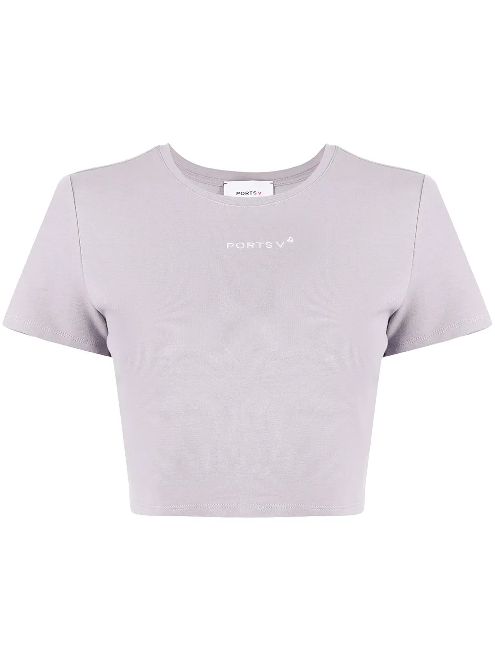 

Ports V playera corta con logo bordado - Morado