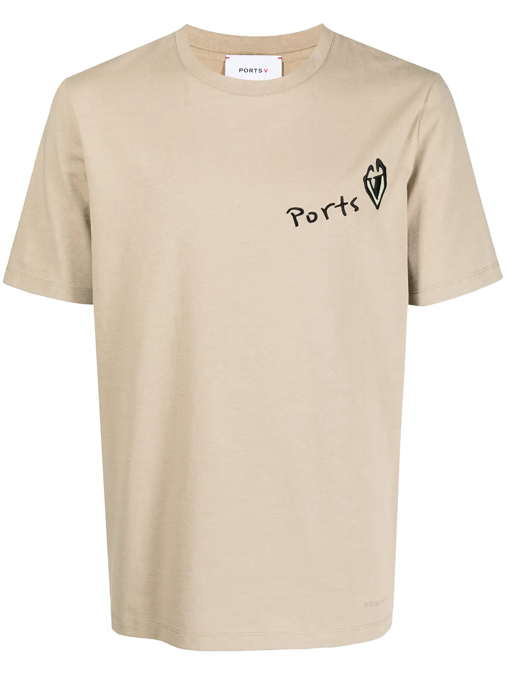 

Ports V playera manga corta con logo estampado - Marrón