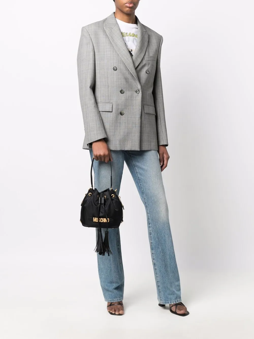 фото Moschino сумка-сэтчел с логотипом