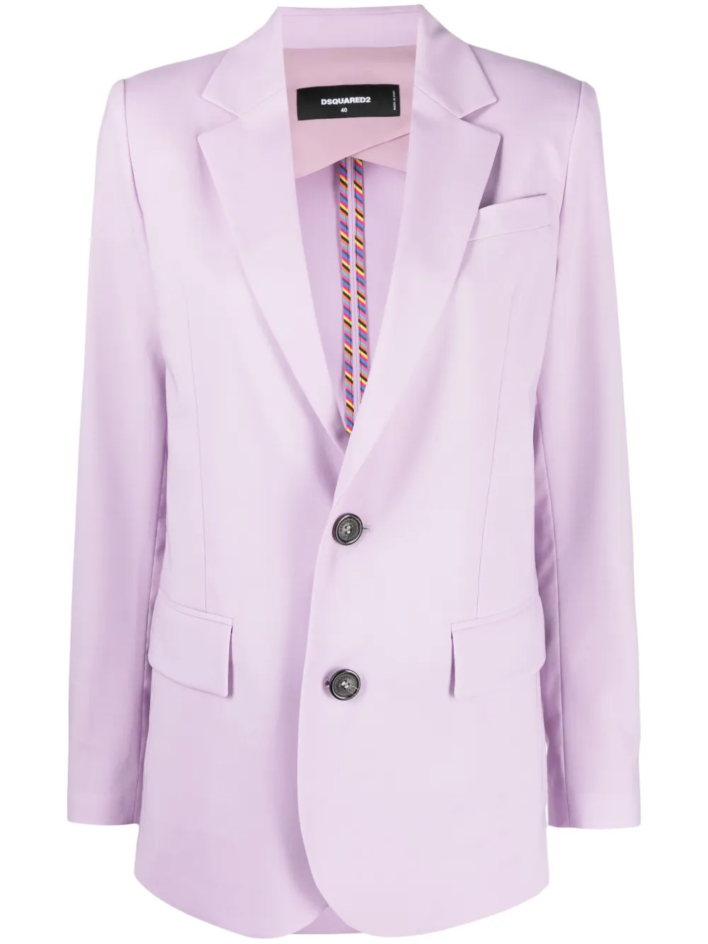 

Dsquared2 blazer con solapas de muesca - Morado
