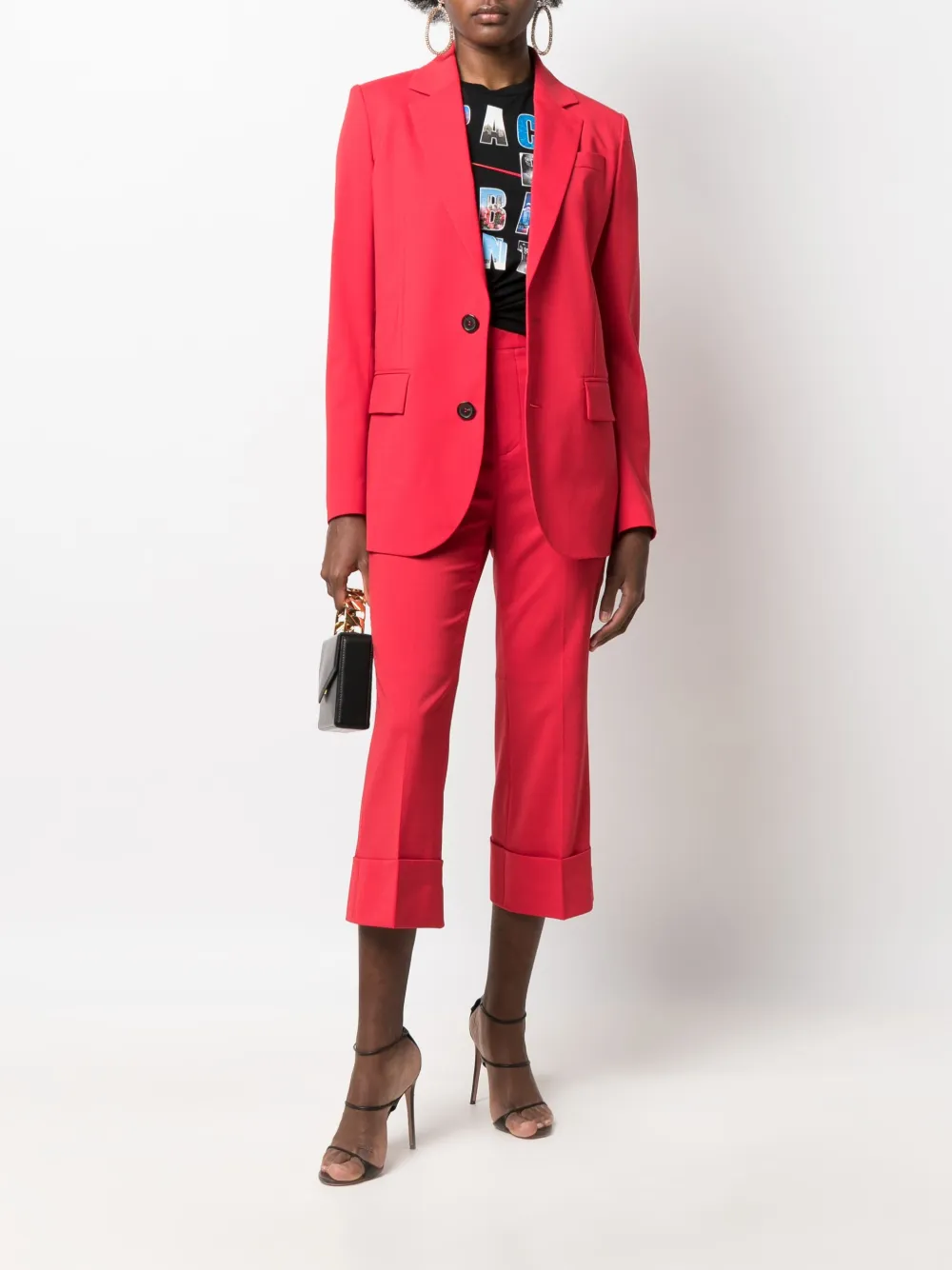 Dsquared2 Cropped pantalon - Rood