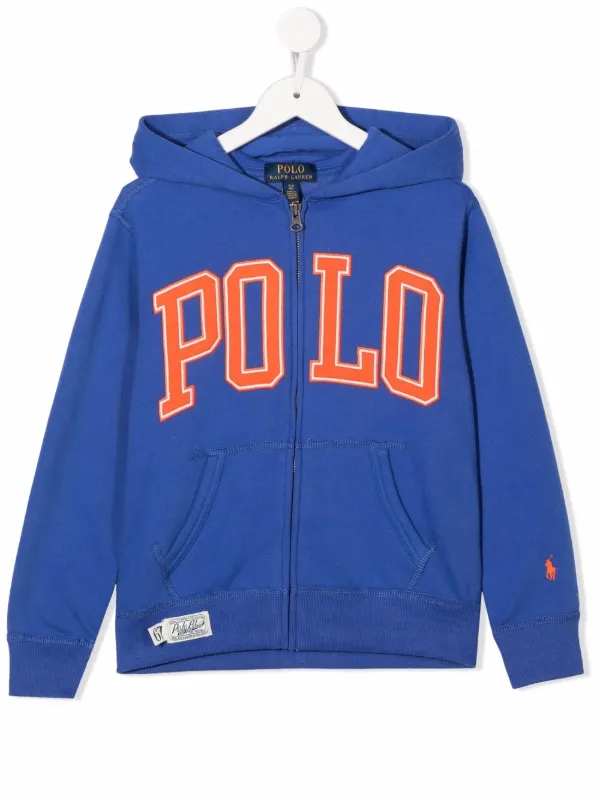 Blue and hot sale orange polo hoodie