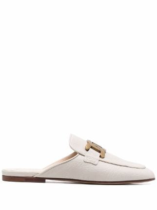 tods backless loafers