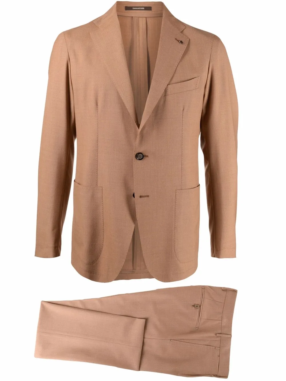

Tagliatore traje de dos piezas con botones - Marrón