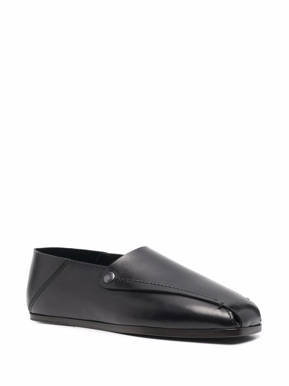 фото Lemaire square-toe leather loafers