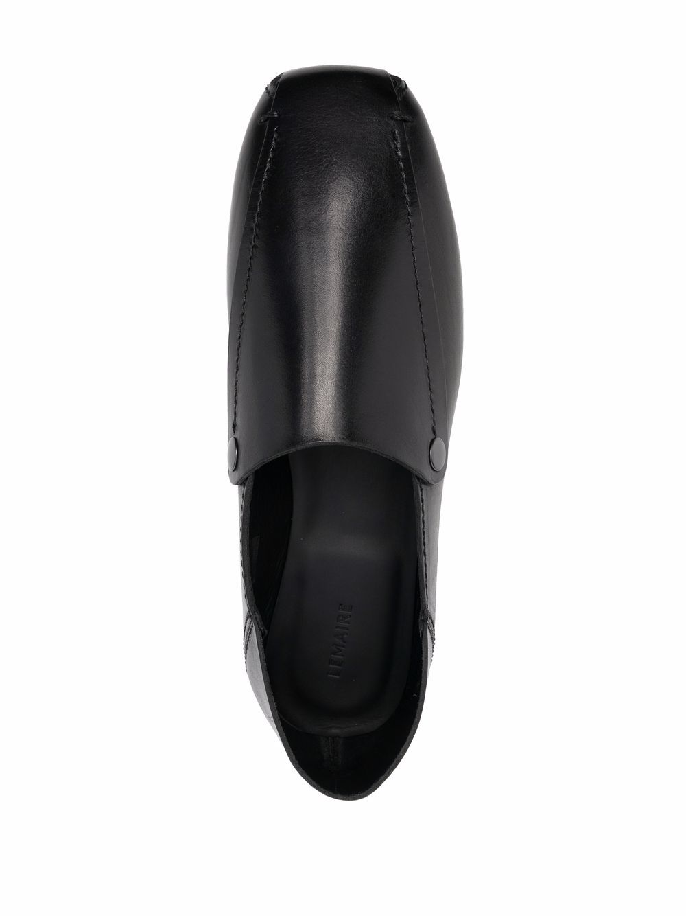 фото Lemaire square-toe leather loafers