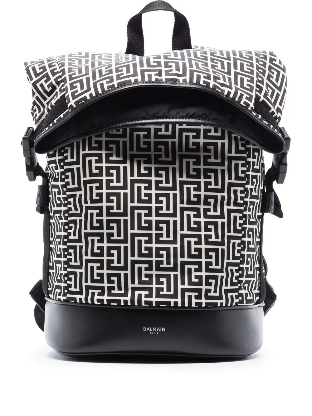 

Balmain mochila con monograma - Negro