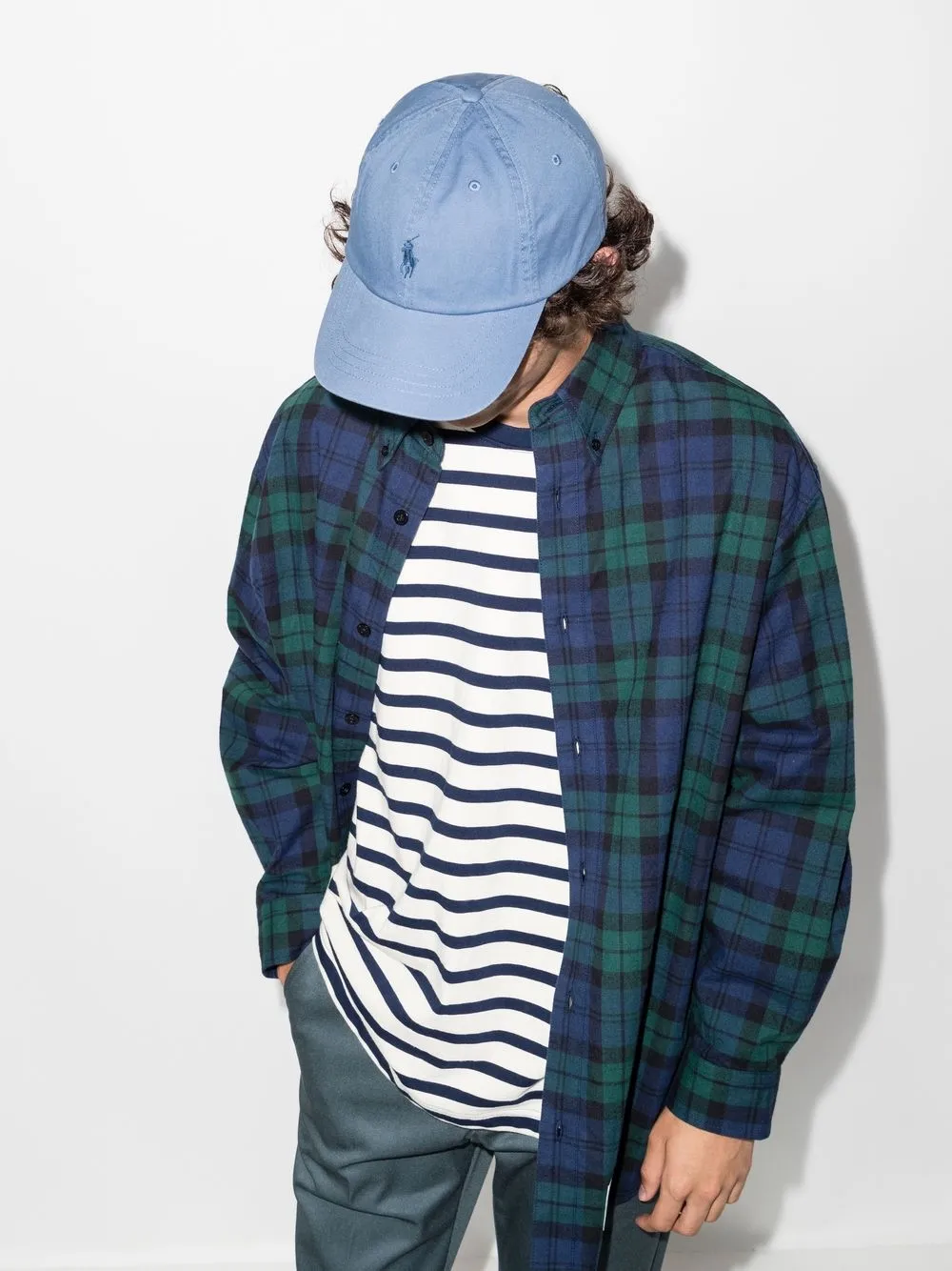 Polo Ralph Lauren Pet met geborduurd logo - Blauw