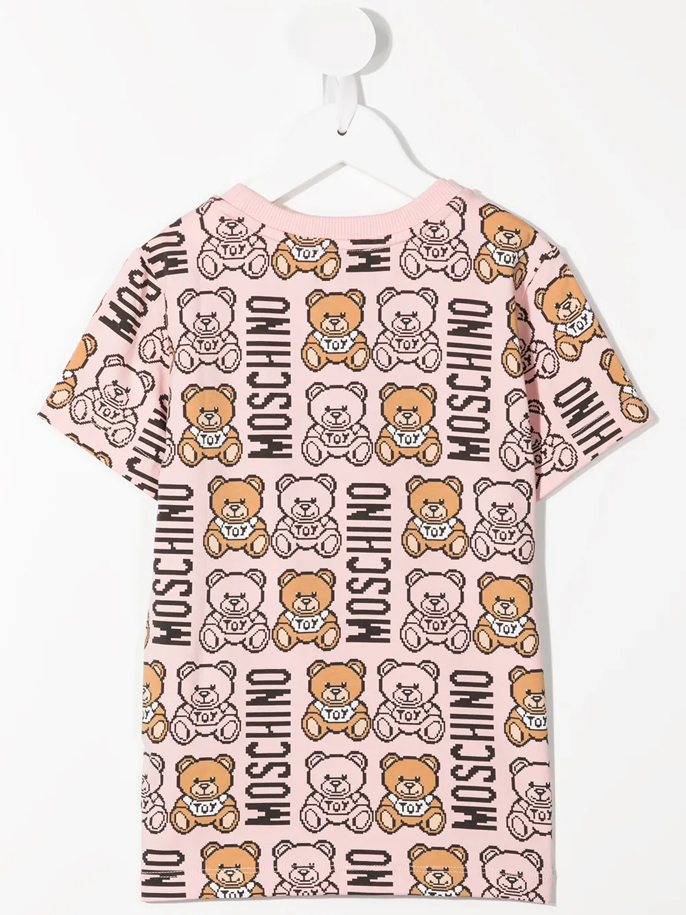 фото Moschino kids футболка teddy bear с логотипом