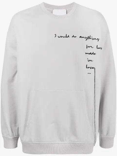 Ports V Sweatshirt mit Slogan-Print