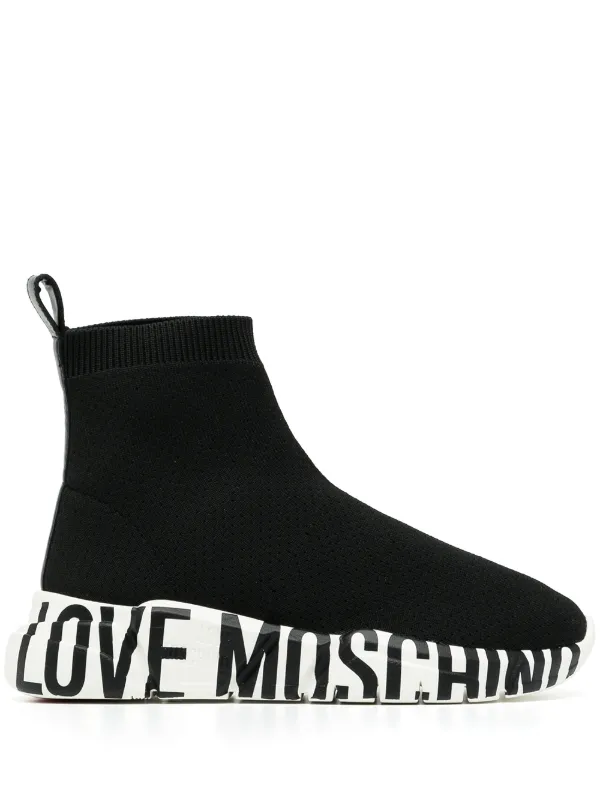 love moschino sock sneakers