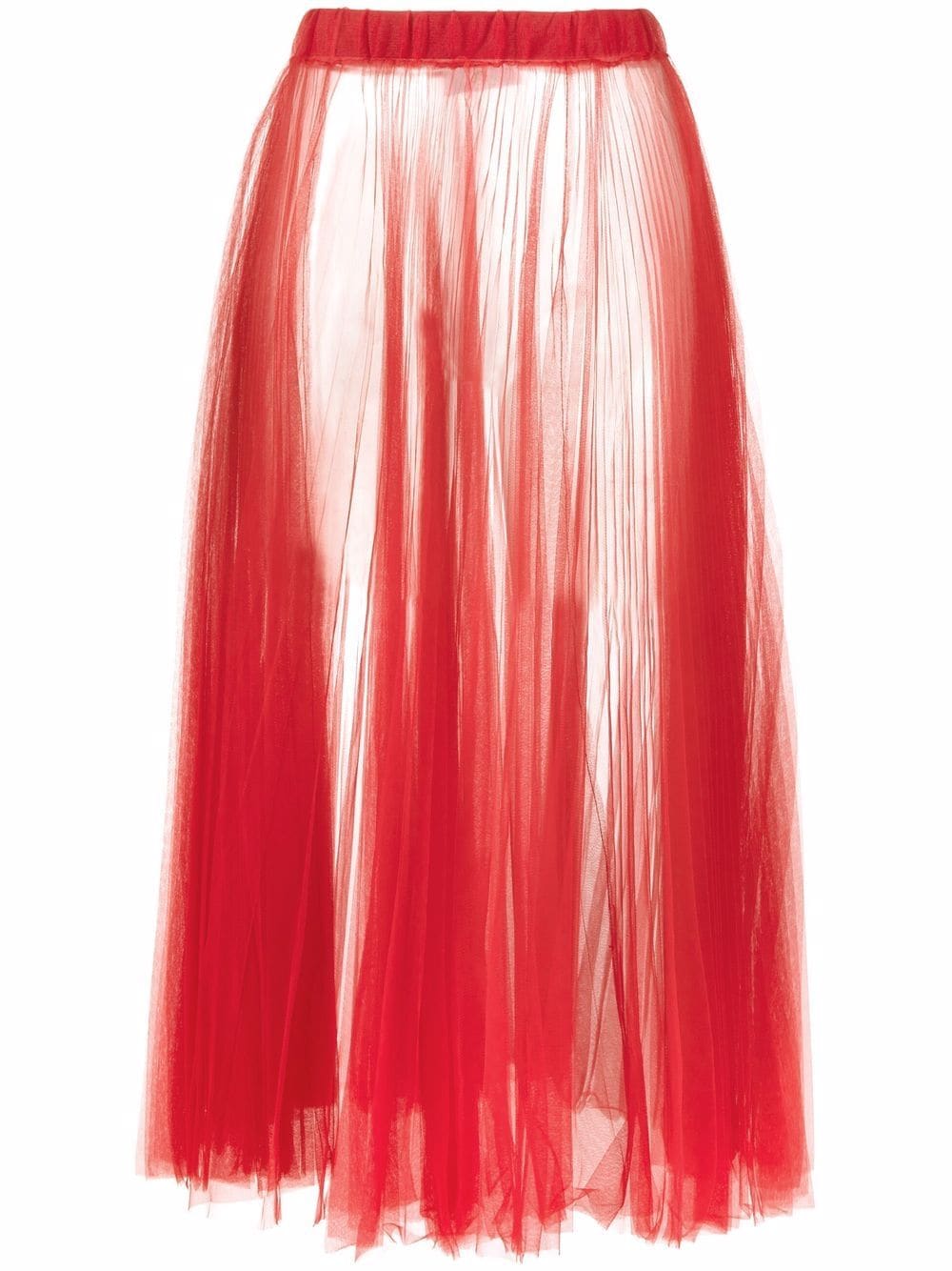 фото Atu body couture полупрозрачная юбка миди из тюля