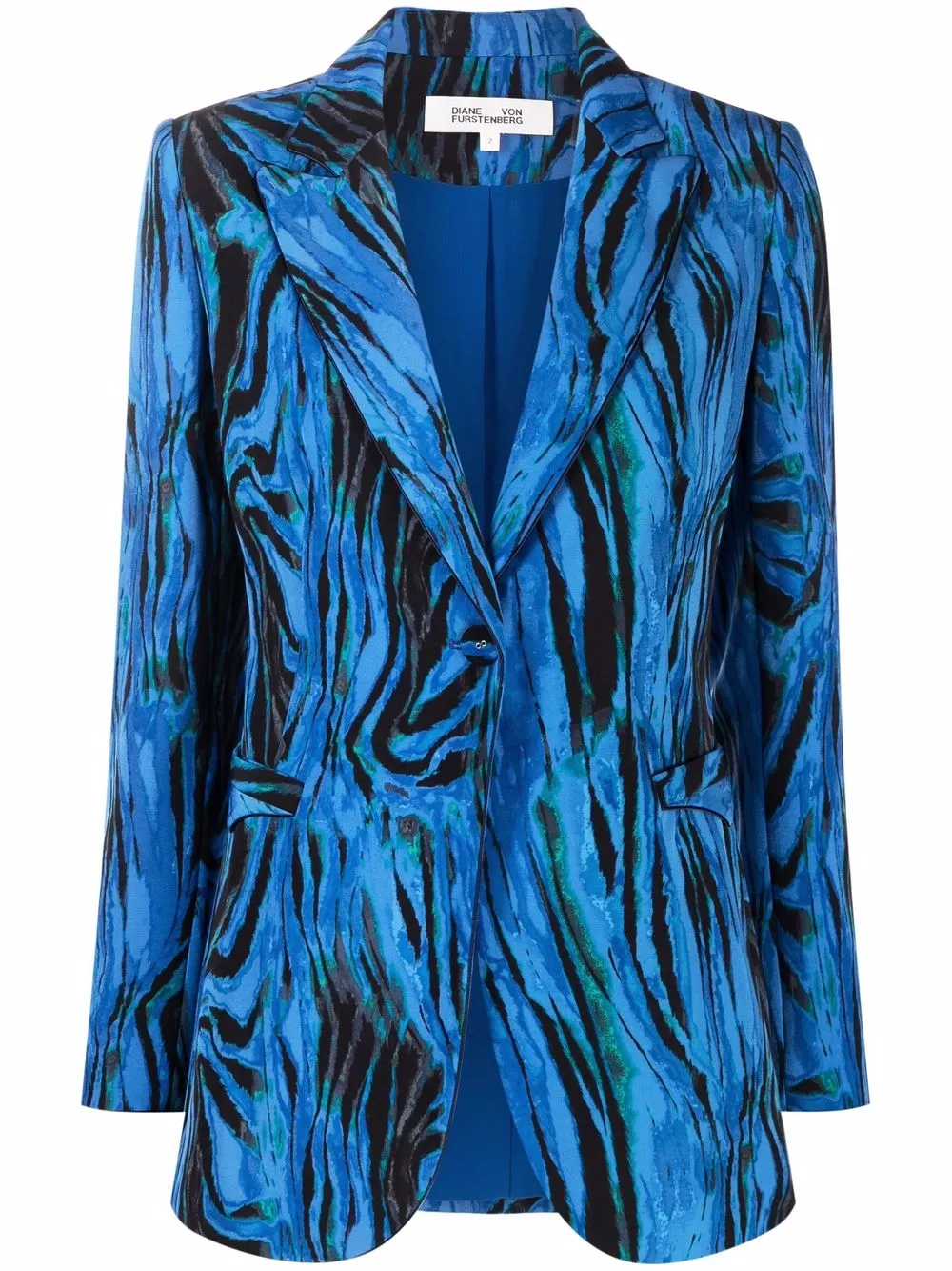 фото Dvf diane von furstenberg notched-lapel single-breasted blazer