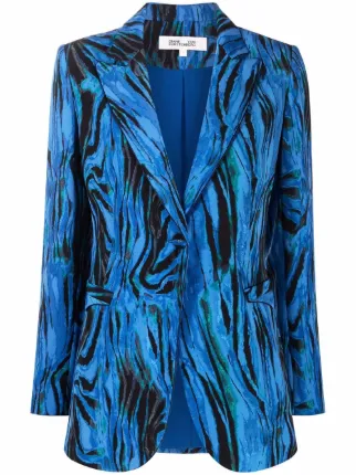 Shop DVF Diane von Furstenberg notched 