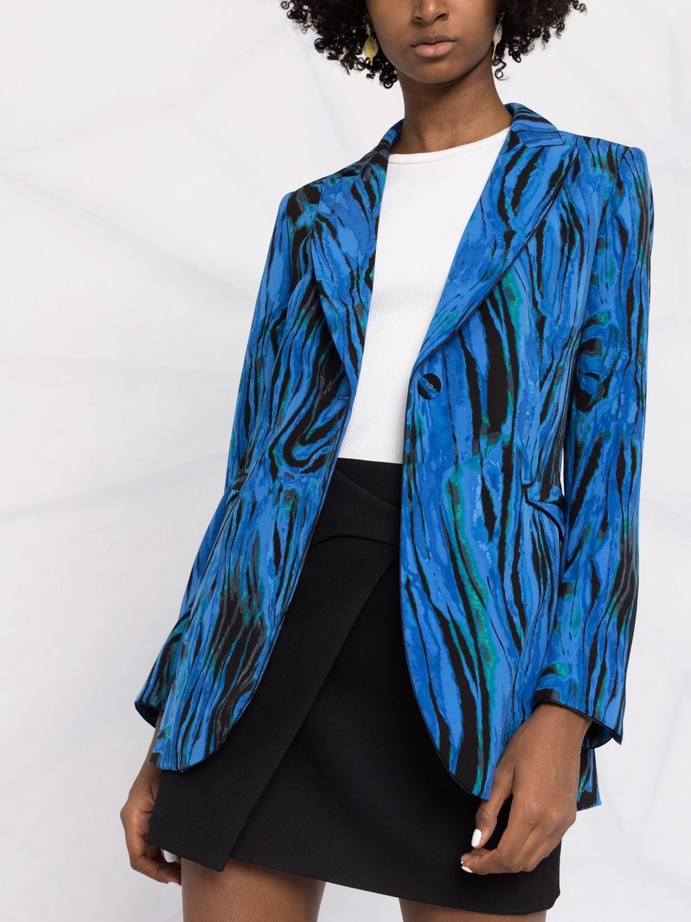 фото Dvf diane von furstenberg notched-lapel single-breasted blazer