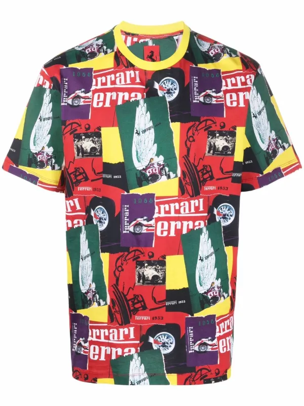Ferrari Patchwork crew-neck T-shirt 