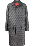 Ferrari graphic-print single-breasted coat - Grey