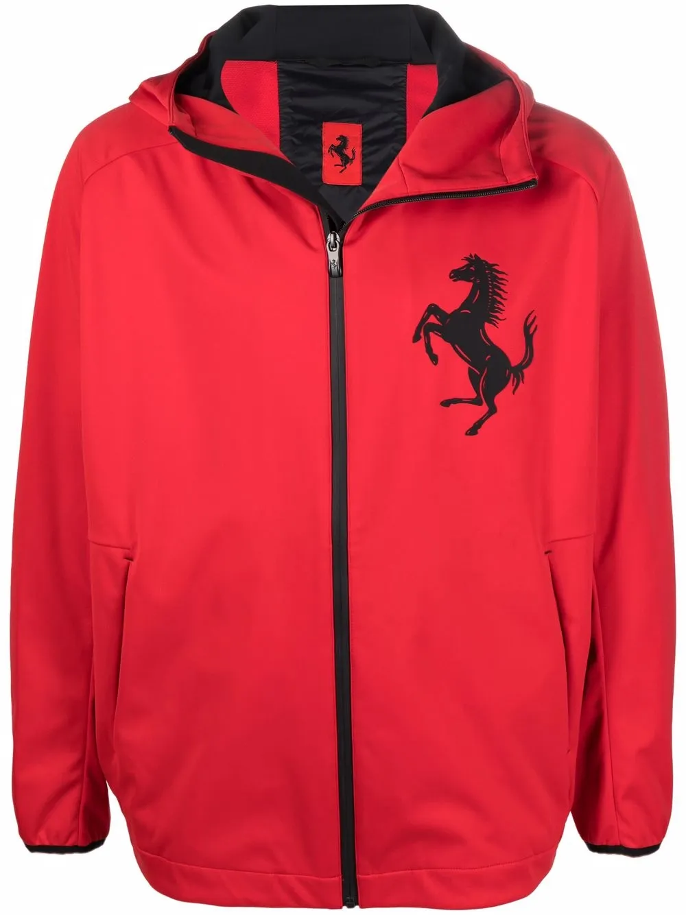 

Ferrari chamarra con capucha y logo estampado - Rojo