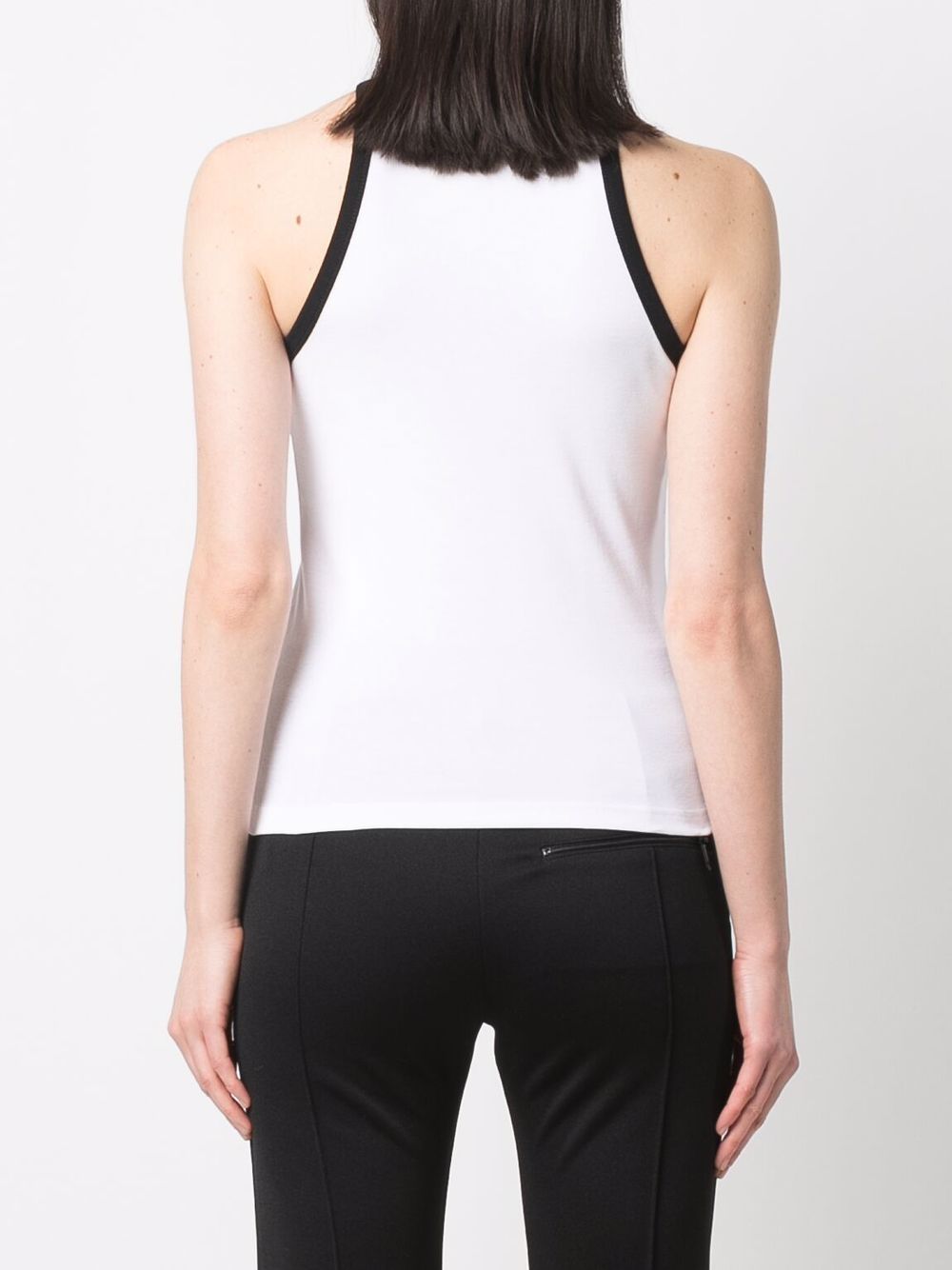 фото Courrèges embroidered-logo tank top