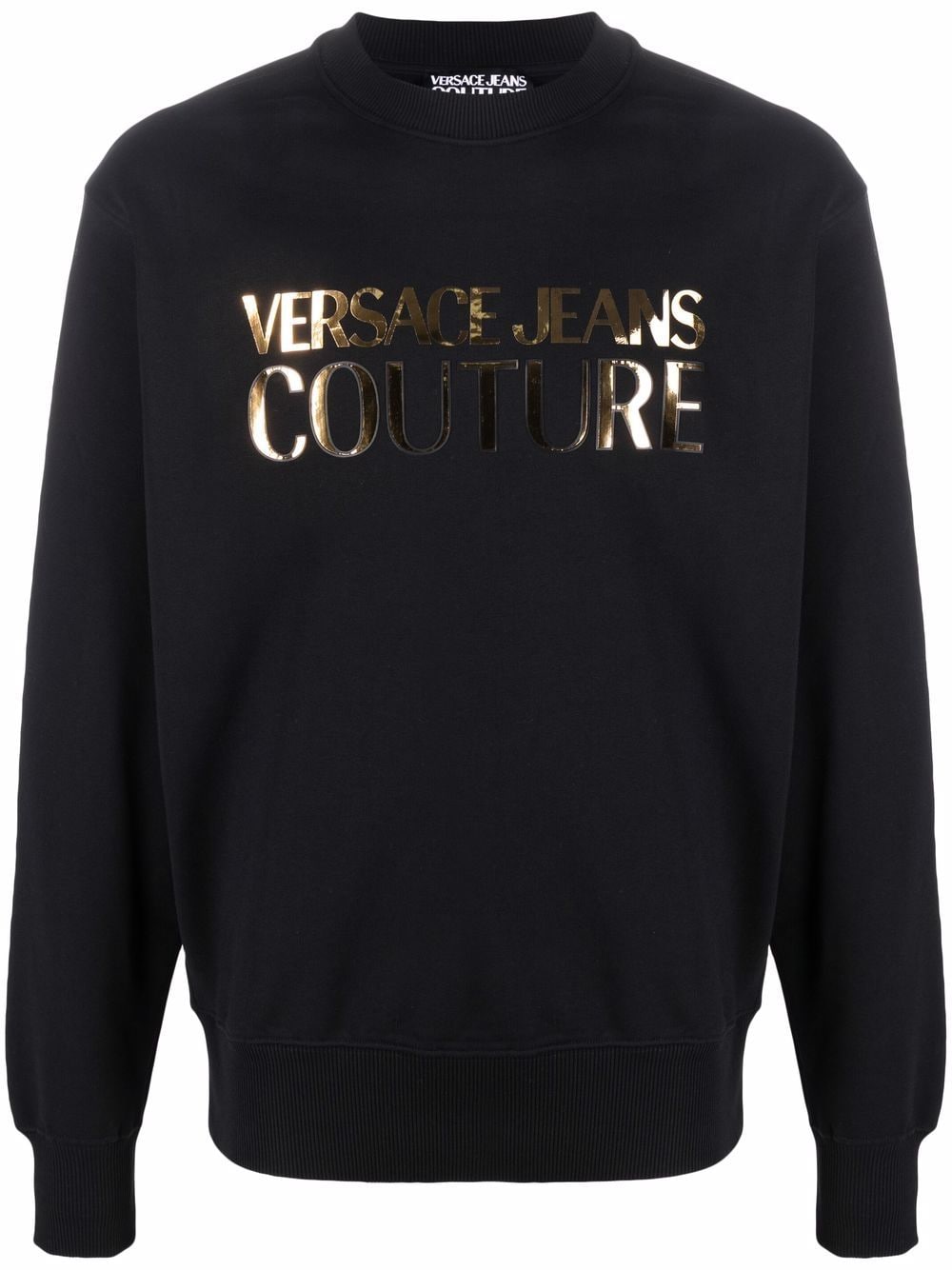 фото Versace jeans couture толстовка с логотипом металлик