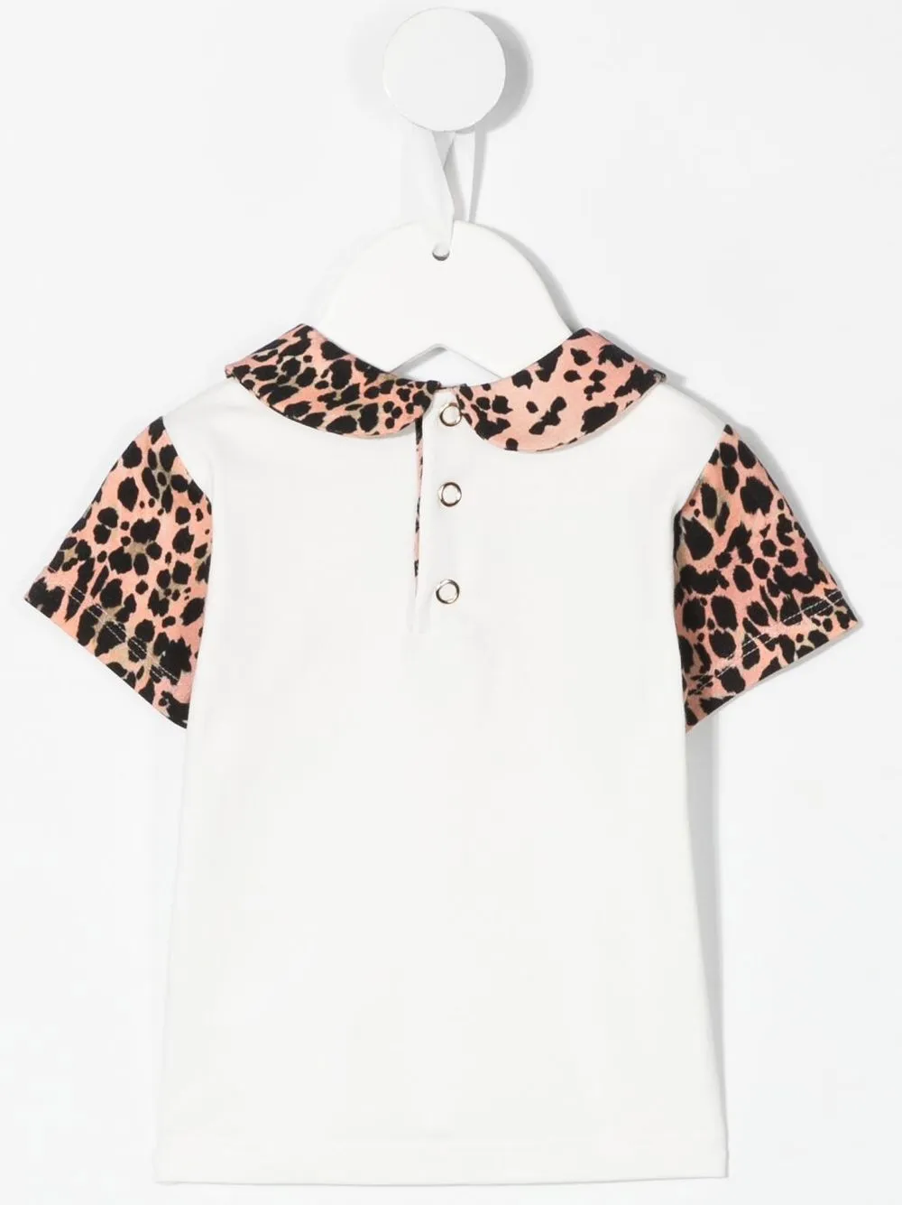 Roberto Cavalli Junior T-shirt met geborduurd logo - Wit