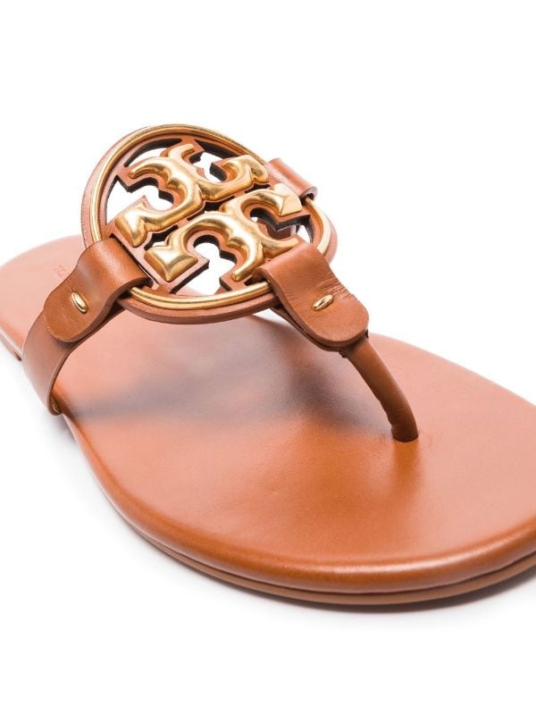 Shop Tory Burch Miller Leather Thong Sandals
