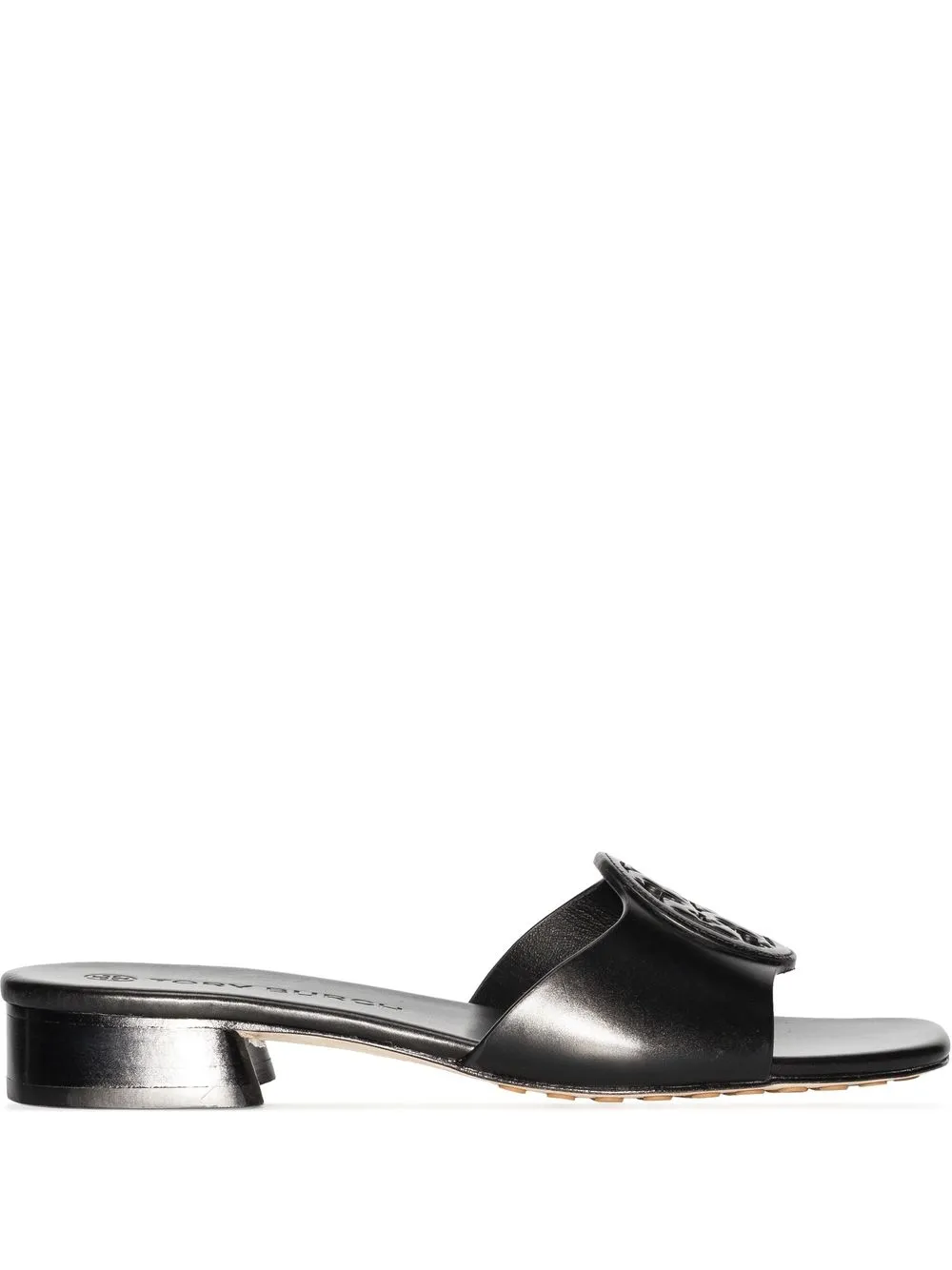 

Tory Burch sandalias Bombé con placa Double T - Negro